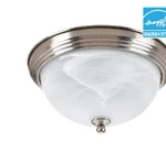 Seagull Lighting 79177BLE-962 Flush Mount Brushed Nickel Finish With Alabaster. Fixed Price $25.00.