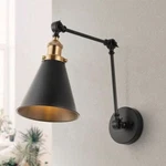 Rover 7 In. Black Adjustable Arm Metal Led Wall Sconce By Jonathan. Fixed Price $51.90.