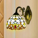 Stained Glass Wall Sconce Baroque Lamp Tiffany Indoor Lighting Fixture Deco. Fixed Price $54.40.