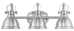 Emliviar 3-LIGHT Bathroom Vanity Fixture, Brushed Nickel Finish With Metal. Fixed Price $58.59.
