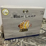 2004 Hampton Bay Tiffany Style Fish Lamp Bronze Finish Hand-crafted Art Glass. Fixed Price $79.99.