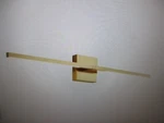Kaisite 30IN 2-LIGHT Brushed Gold Led Vanity Bar 18-WATT Bathroom. Fixed Price $37.46.