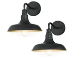 Pia Ricco 1- Light Dark Bronze Outdoor Barn Sconce (2-PACK). Fixed Price $55.00.