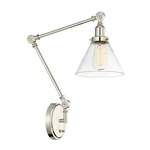 Savoy House Drake 1LT Adjustable Wall Sconce, Nickel 9-9131CP-1-109. Fixed Price $370.00.