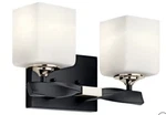 Kichler 55001 Marette 2 Light 14"W Bathroom Vanity - Black. Fixed Price $99.99.