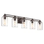 Bathroom Fixtures, Hwh 5-LIGHT Vanity Lights Over Mirror, 37-INCH Farmh.... Fixed Price $179.34.