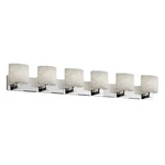 Justice Design Clouds Modular 6-LT Bath Oval Shade, Chrome CLD-8926-30-CROM. Fixed Price $664.00.