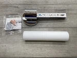George Kovacs Tube Wall Sconce P5041-077-L Etched White Glass Shade Chrome. Fixed Price $31.49.
