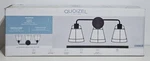 Quoizel Valencia 3-LIGHT Vanity LWS6504C Matte Black Industrial (new Open Box). Fixed Price $98.99.