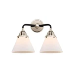 Innovations Large Cone Light 15.75" Bath, Black Pn/frosted 288-2W-BPN-G41. Fixed Price $276.32.