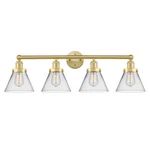 Innovations Lighting 616-4W-12-35 Cone Vanity 35"W Gold. Fixed Price $521.40.
