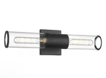 Black Bathroom Fixtures, 2-LIGHT Vanity Lights Over Mirror With Clear G.... Fixed Price $39.95.