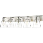 Z-lite 483-5V-BN Harper Light 39.75 Inch Brushed Nickel Vanity Wall. Fixed Price $394.00.