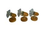 Wall Lights Sconces (3) Mid-centur Art Deco Red Pine Wood Multi Directional Spot. Fixed Price $180.00.