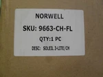 Norwell 9663-CH-FL Soleil 3-LIGHT Wall Sconce Chrome. Fixed Price $189.00.