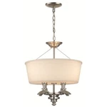 Mayport Collection 3-LIGHT Brushed-nickel Hanging Large Pendant By Hampton Bay. Fixed Price $99.45.