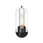 Designers Fountain Skylar 1 Light Wall Sconce, Black/clear D332M-WS-MB. Fixed Price $79.20.