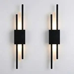 Modern Wall Lamps Sconces Black/gold/marble Dimmable With Remote. 2-PACK. Fixed Price $110.00.