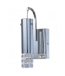 Nos Bangle Polished Chrome & Hanging Crystals Wall Sconce Light Fixture ET2. Fixed Price $99.00.
