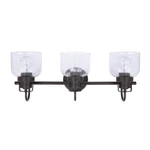 Used Brio Lighting BR803BLK Brighton Bath VANITY-9 Inches Tall And 24. Fixed Price $83.39.