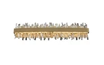Allegri 030233 Glacier Light 32"W Led Bath Bar - Brushed Champagne Gold. Fixed Price $1908.00.