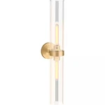 Kohler Lighting 27264-SC02 Purist 29" Tall Sconce Brushed Moderne Brass. Fixed Price $350.00.