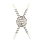 Livex Soho 11.3" Light Sconce, Brushed Nickel 46772-91. Fixed Price $129.96.