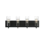 Eurofase 34135-039 Pista Contemporary Black 4-LIGHT Bathroom. Fixed Price $92.99.