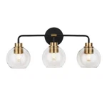 Home Decorators Vista Heights 3-LIGHT Bronze & Brass Vanity 1004356423. Fixed Price $48.00.