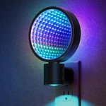 Infinity Mirror Led Night Lights Plug Into Wall, 3D Circle Illusion Tunnel Rgb. Fixed Price $39.99.