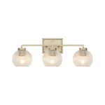 Golden Lighting 3094-BA3 Elliott 25"W Vanity Brushed Champagne. Fixed Price $219.99.