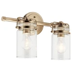 Kichler 45688 Brinley 2 Light 16"W Bathroom Vanity - Bronze. Fixed Price $149.97.