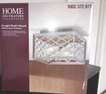 Home Decorators Collection 2-LIGHT Flush Mount Wallace Manor 1002372971. Fixed Price $59.00.