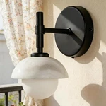8" Sconce Wall Lighting Alabaster & Opal Glass Globe Shade S1-6 Mounted. Fixed Price $62.99.