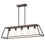 Chloe Lighting Ironclad Industrial 5 Oil Rubbed Bronze Island Pendant.... Fixed Price $119.59.