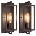 Maylaywood Industrial Wall Sconces 2-PACK, Vintage Brown Light Fixture E26. Fixed Price $102.28.