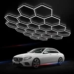 Hexagon Garage Lights: 581W 83 Pack 22 Grids Led - Easy Install.... Fixed Price $237.92.