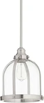 Pewter Nickel Silver Finish 886-65 Restoration One Light Pendant. Fixed Price $255.99.