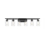 Innovations Lighting Auralume Ice 6" Bath Vanity, Black 353-6W-BK-CL. Fixed Price $441.76.