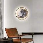 Dimmable Modern Moon Wall Lamp 24W Light Fixture Bedroom Sconce. Fixed Price $61.92.