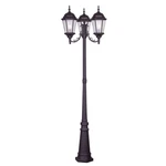 3 Light Outdoor Head Post Traditional Style - 24.5 Inches Wide By 86. Fixed Price $524.95.