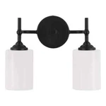 Home Decorators Collection Ayelen 13.5 In. 2-LIGHT Matte Black Vanity. Fixed Price $27.21.