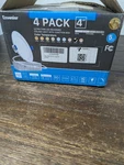 New Ensenior 4 Pack Inch Ultra-thin Led Recessed Ceiling Light Junction Box. Fixed Price $14.95.