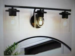 Lnc Modern Matte Black Vanity 21.75 In. 3-LIGHT Bathroom Wall. Fixed Price $56.95.