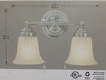 Hampton Bay Vanity Fixture With On/off Switch Home Depot Item # 101574002. Fixed Price $16.89.