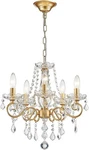 Elegant Mini Chandelier With K9 Crystals For Living Room, Gold Finish. Fixed Price $105.90.