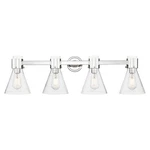Innovations Lighting 464-4W-G464C-7SDY Lawton Cone 34"W Nickel. Fixed Price $515.68.