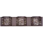 ET2 E21316-10 Bronze Inca 24" Crystal Bath Light With Halogen Bulbs. Fixed Price $97.82.