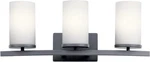 Kichler 45497BK Crosby Vanity, 3-LIGHT 300 Total Watts, Black. Fixed Price $153.74.
