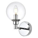 Living District Jaelynn 1-LIGHT Iron & Glass Bath Sconce Chrome/clear. Fixed Price $42.69.